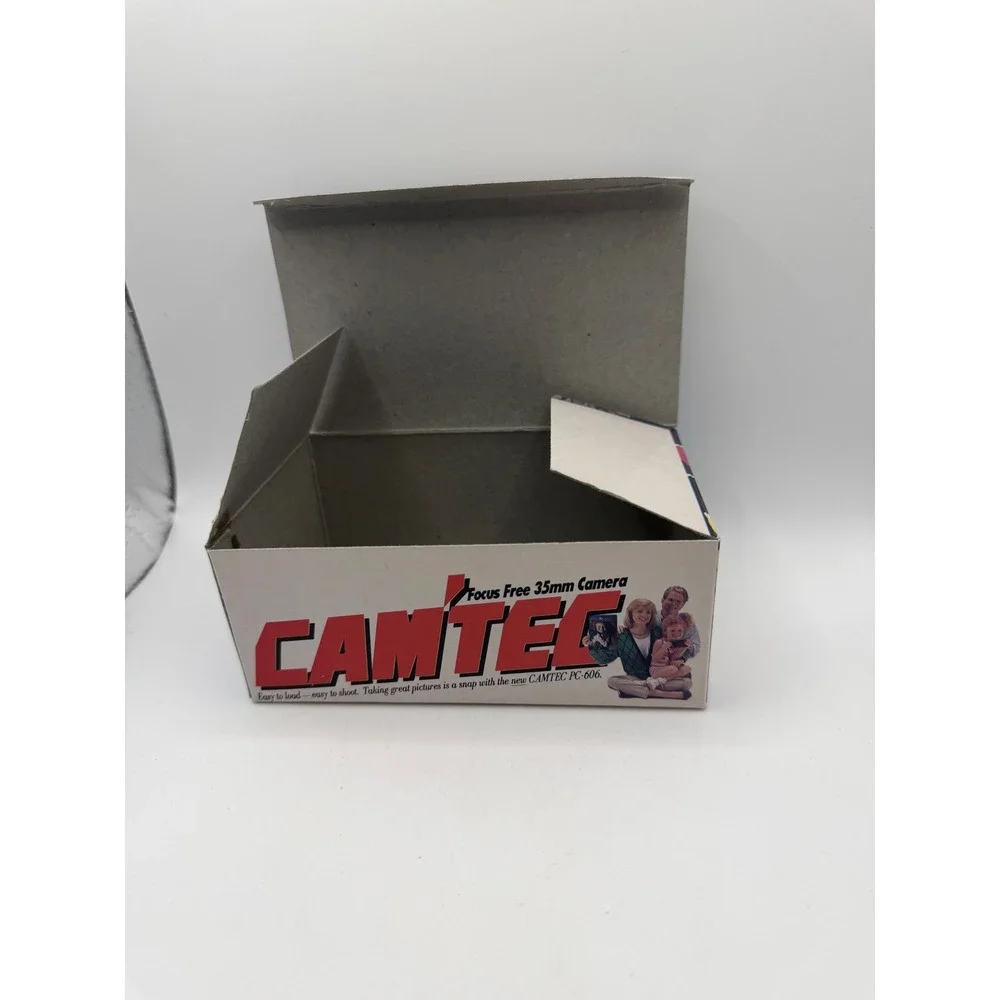 Camtec PC-606 Focus Free 35mm Camera Point and Shoot Vintage Film Black‎ New